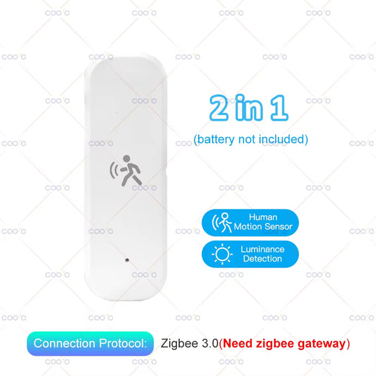 Tuya 10G 4 in 1 Human Motion Sensor Zigbee Mmwave Radar Detector with Luminance Temperature Humidity Sensor Replace PIR Sensor