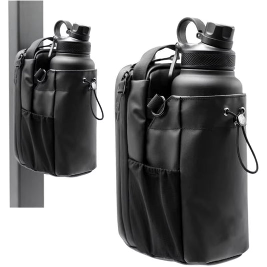 Magnetic Water Bottle Bag Large Capacity Specific Water Cup Holder with Strong Magnet Portable Bag for Outdoor Sports Gym Camp